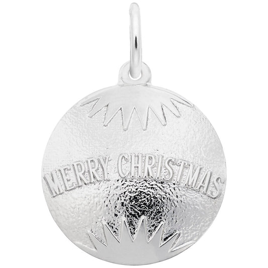 Merry Christmas Ornament Charm - Festive Holiday Jewelry Gift 2918