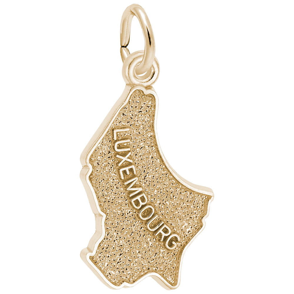 Luxembourg Map Charm - Travel Souvenir Jewelry for Adventurers 2926