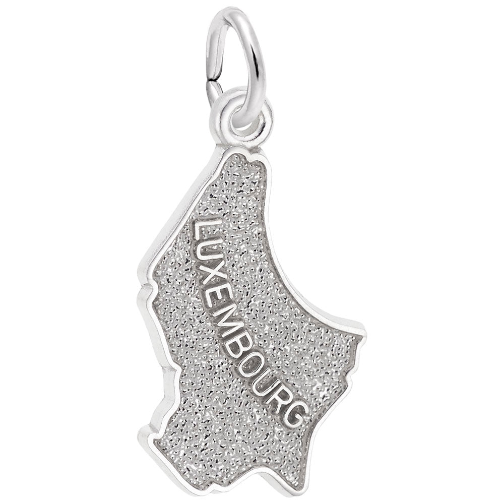 Luxembourg Map Charm - Travel Souvenir Jewelry for Adventurers 2926