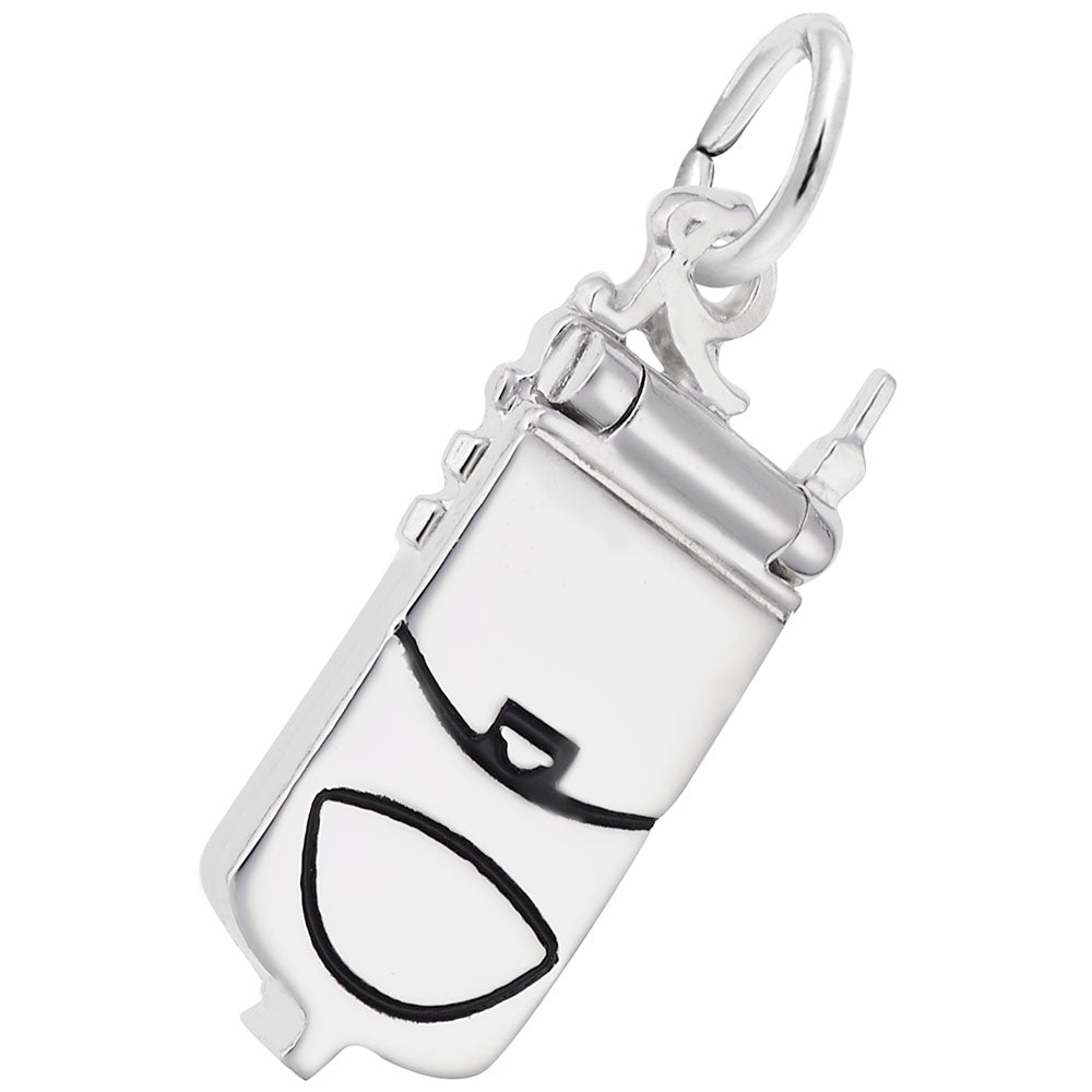 Vintage Flip Phone Charm - Retro Electronics Jewelry Accessory 2932