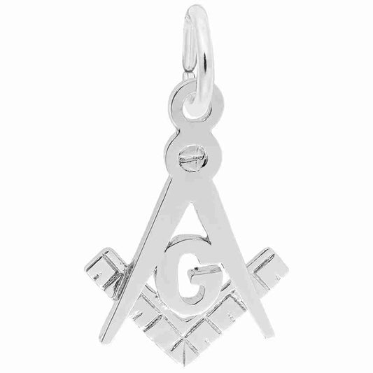 Square and Compass Charm
