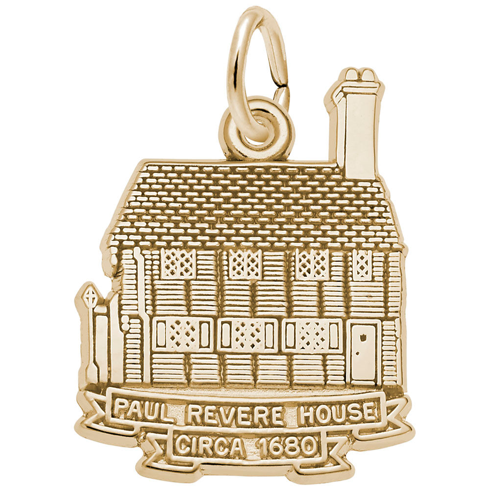 Paul Revere House Charm - Historical Travel Souvenir Jewelry 2951