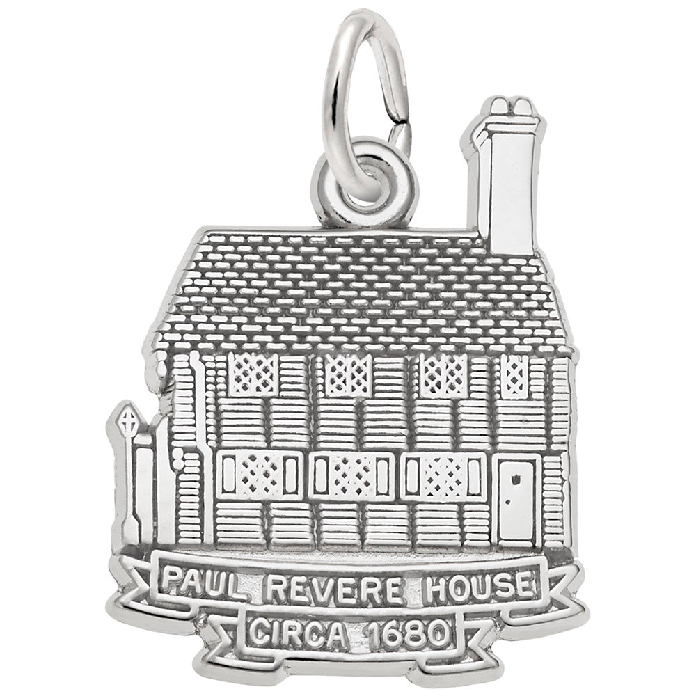 Paul Revere House Charm - Historical Travel Souvenir Jewelry 2951