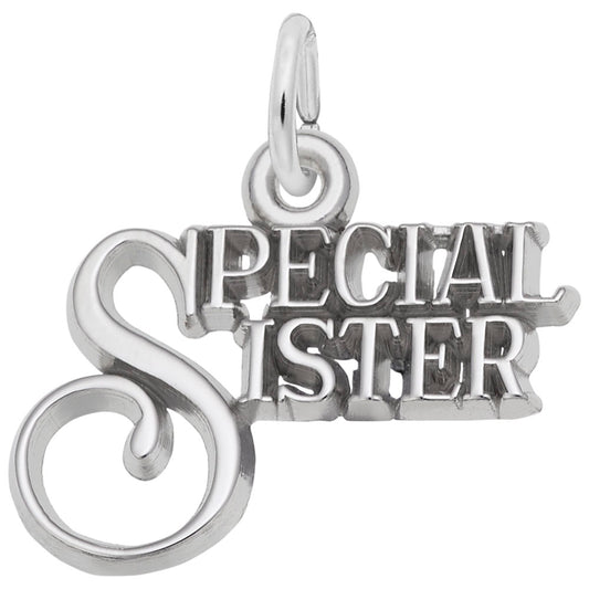 Special Sister Charm - Heartfelt Gift for Baby Sister Love 2957