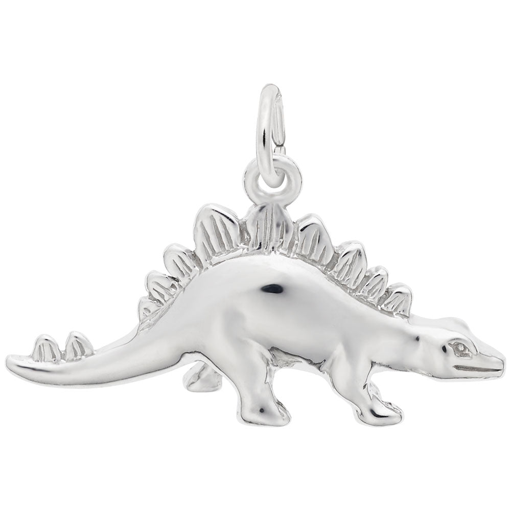 Stegosaurus Charm for Bracelets - Cute Dinosaur Jewelry Gift 2973
