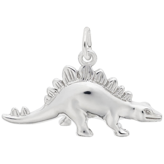 Stegosaurus Charm for Bracelets - Cute Dinosaur Jewelry Gift 2973