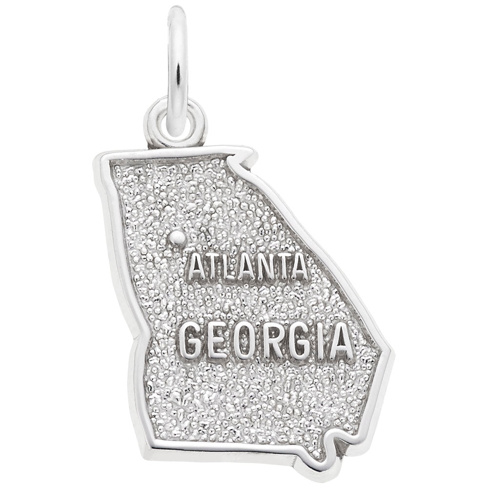 Atlanta Georgia Map Charm - Travel Souvenir Jewelry Gift 2974