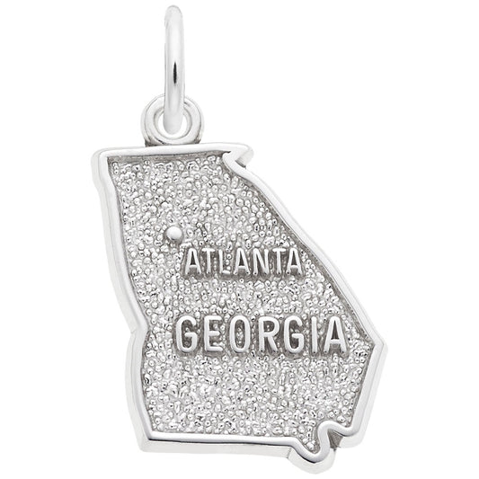 Atlanta Georgia Map Charm - Travel Souvenir Jewelry Gift 2974