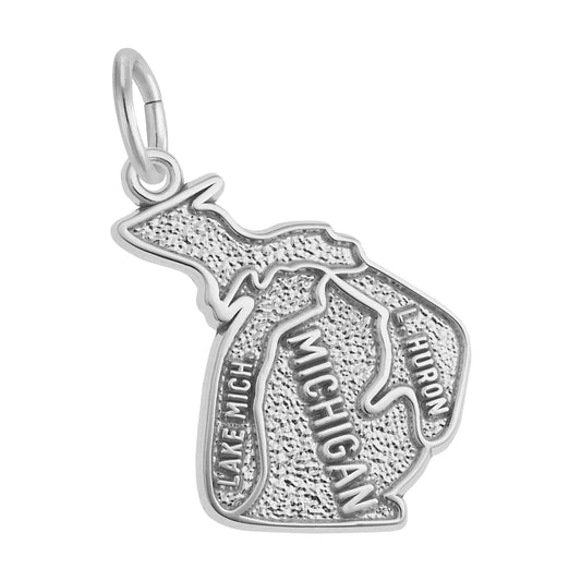 Michigan Map Charm