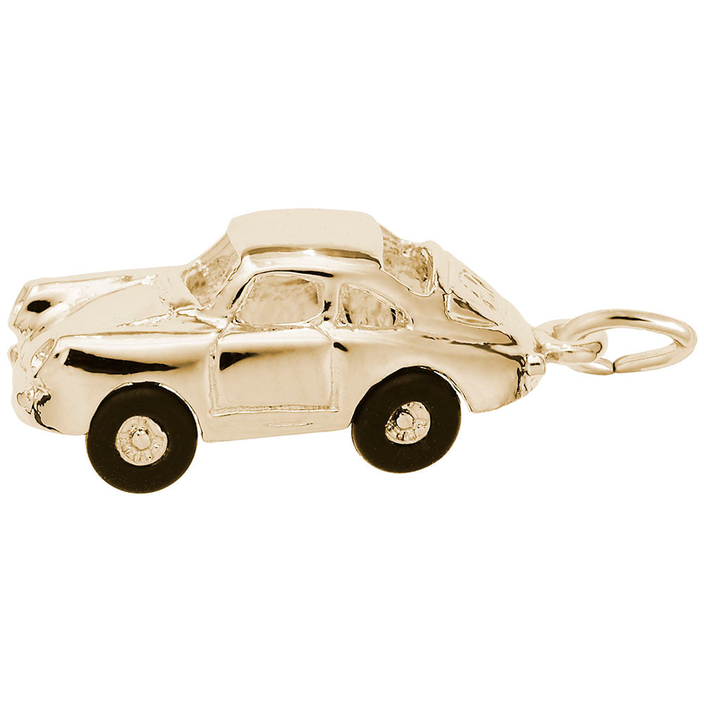 Small Vintage German Sports Car Charm - Classic Auto Jewelry 2983