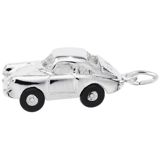Small Vintage German Sports Car Charm - Classic Auto Jewelry 2983