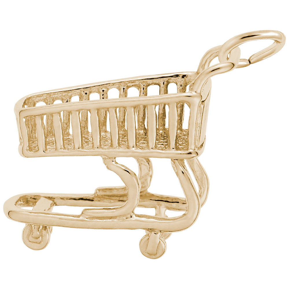 Shopping Cart Charm for Food Lovers - Unique Jewelry Accessory 2989