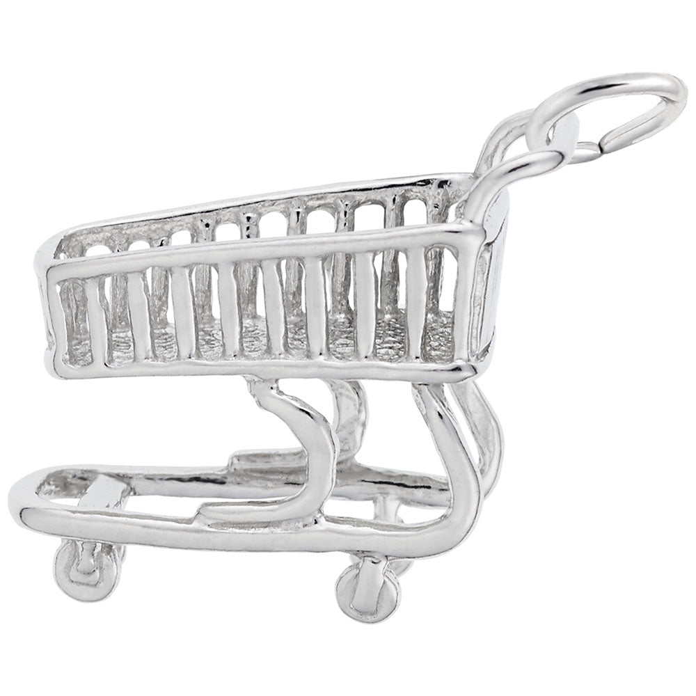 Shopping Cart Charm for Food Lovers - Unique Jewelry Accessory 2989