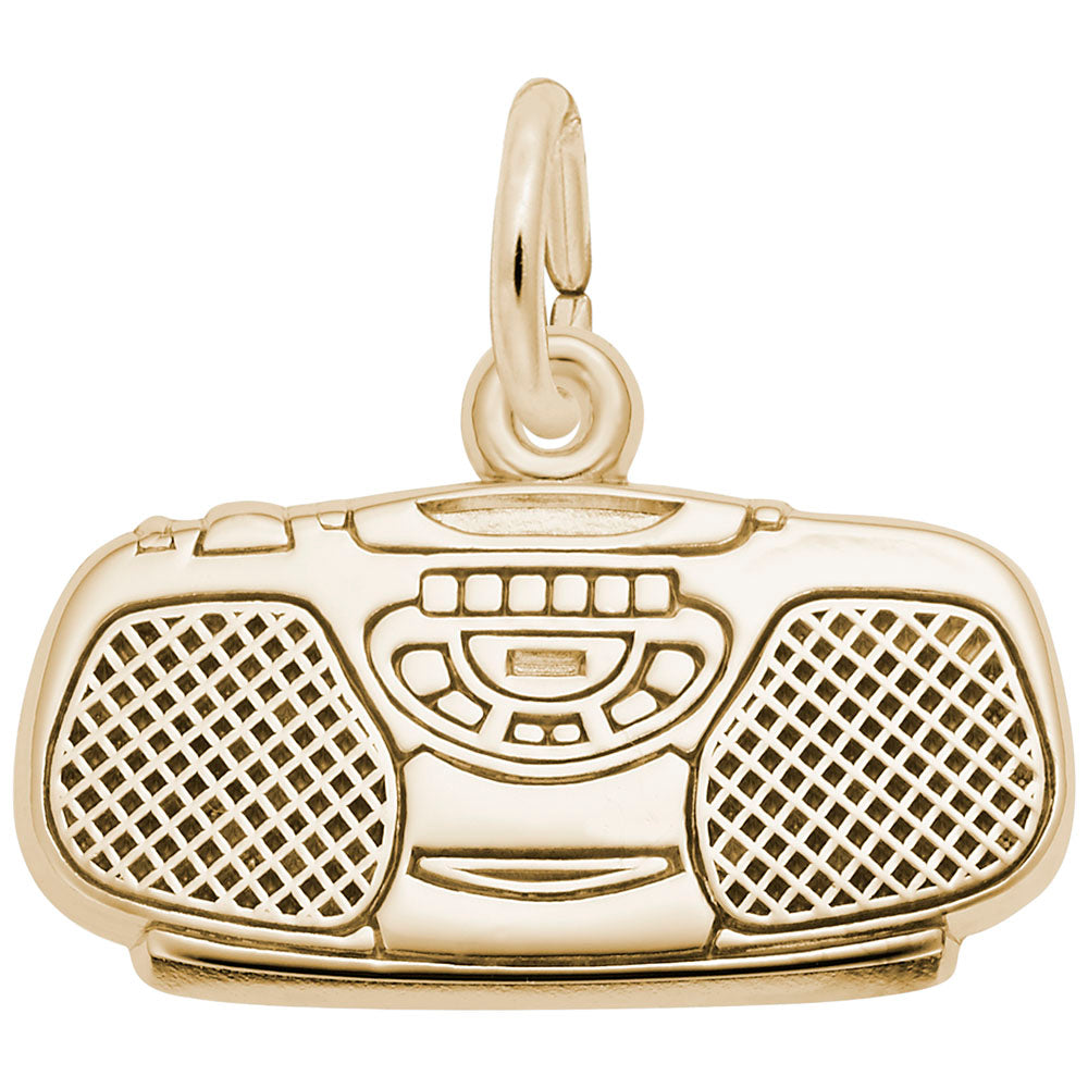 Retro Boom Box Charm for Music Lovers - Unique Jewelry Gift 2998