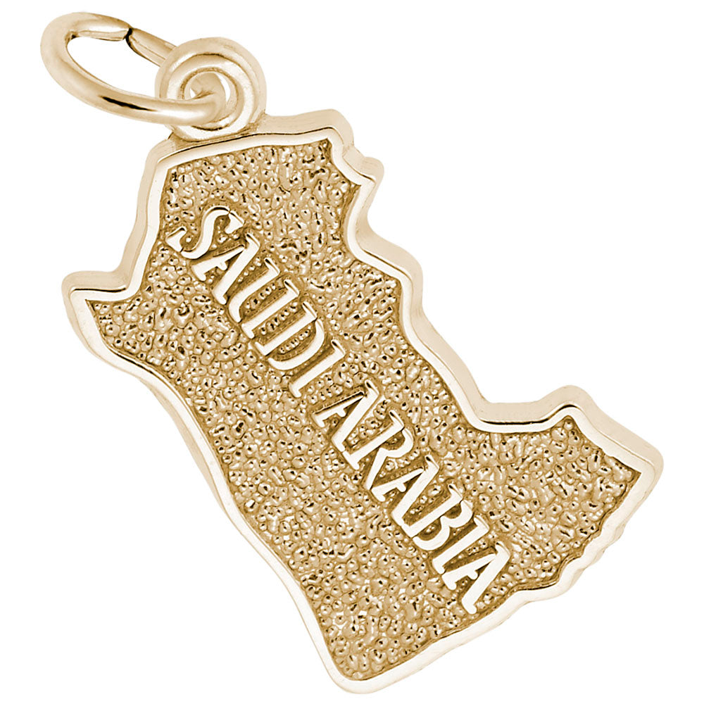 Saudi Arabia Map Charm - Travel Souvenir Jewelry for Adventurers 3022