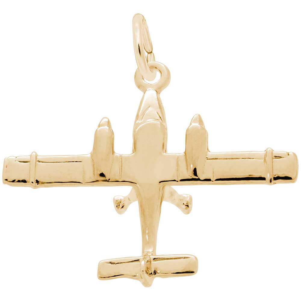 Dual Engine Airplane Charm for Travel Lovers - Rembrandt Charms 3032