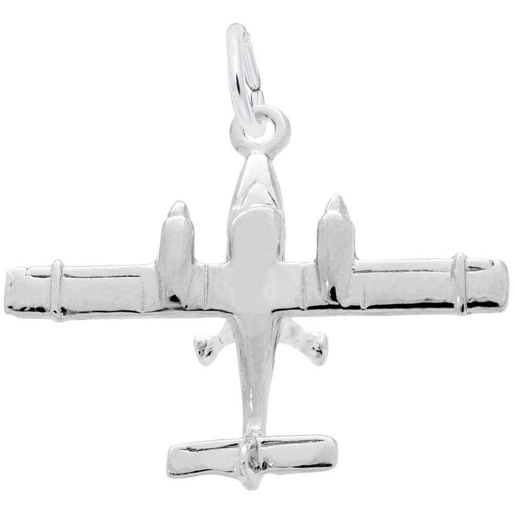 Dual Engine Airplane Charm for Travel Lovers - Rembrandt Charms 3032
