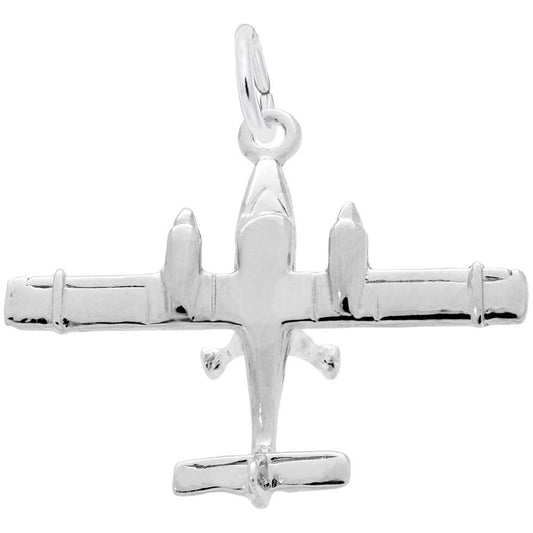 Dual Engine Airplane Charm for Travel Lovers - Rembrandt Charms 3032