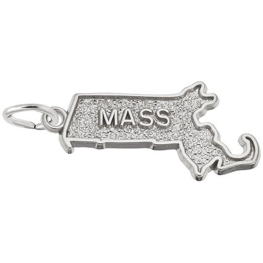 Massachusetts Map Charm