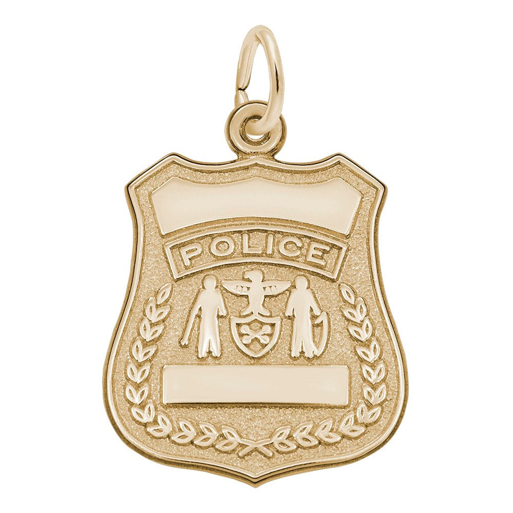 Police Badge Charm for Bracelets - Law Enforcement Jewelry Gift 3039