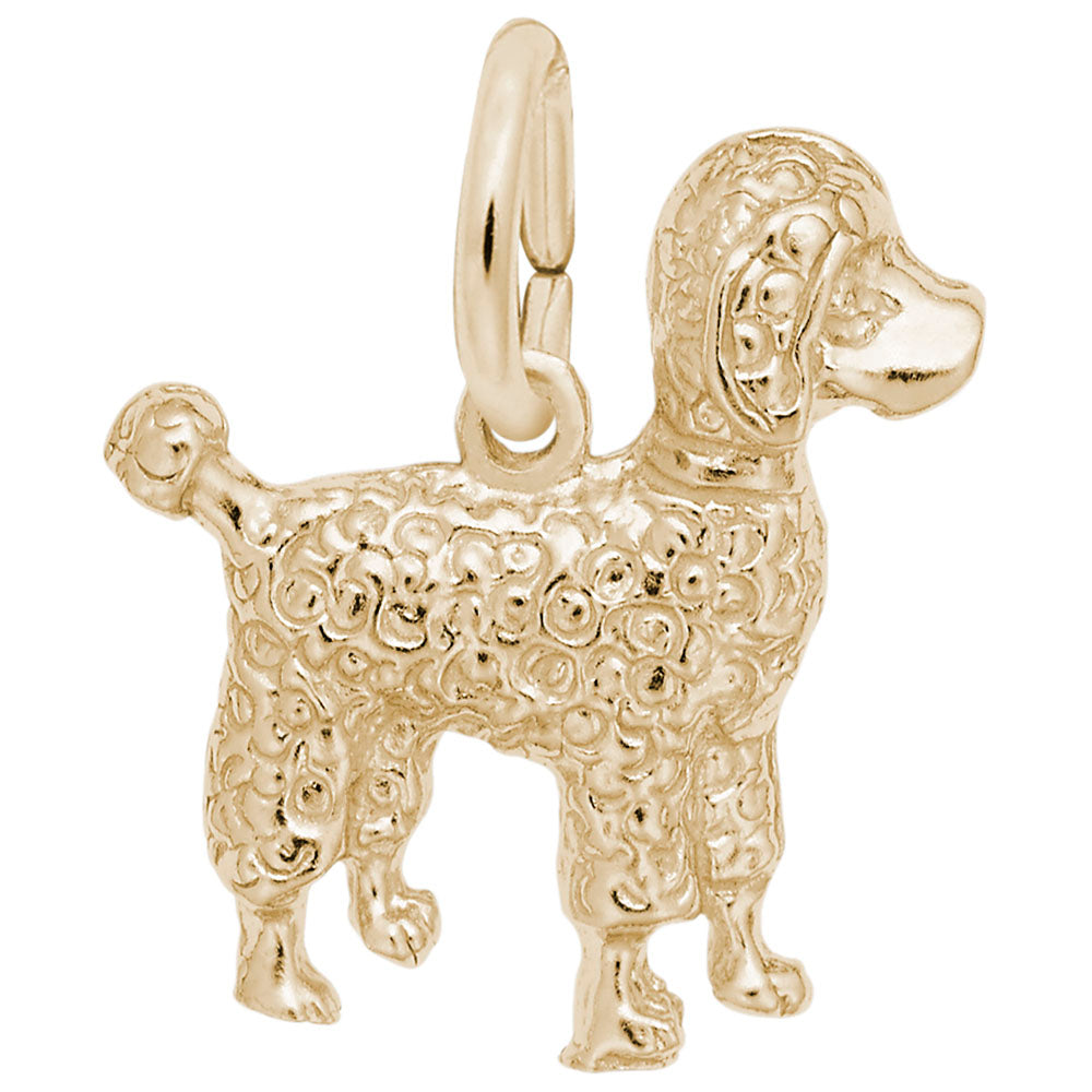 Small Poodle Dog Charm - Adorable Pet Jewelry for Dog Lovers 3042