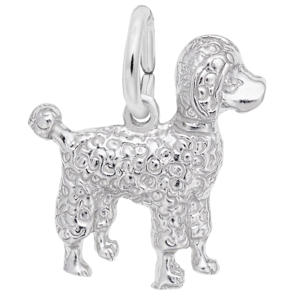 Small Poodle Dog Charm - Adorable Pet Jewelry for Dog Lovers 3042