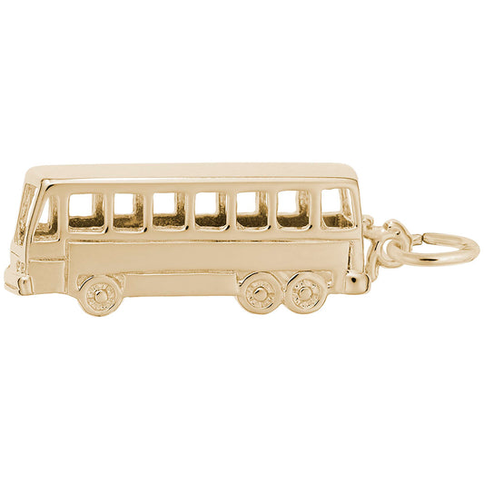 Charming Bus Pendant - Unique Transportation Jewelry for All 3043