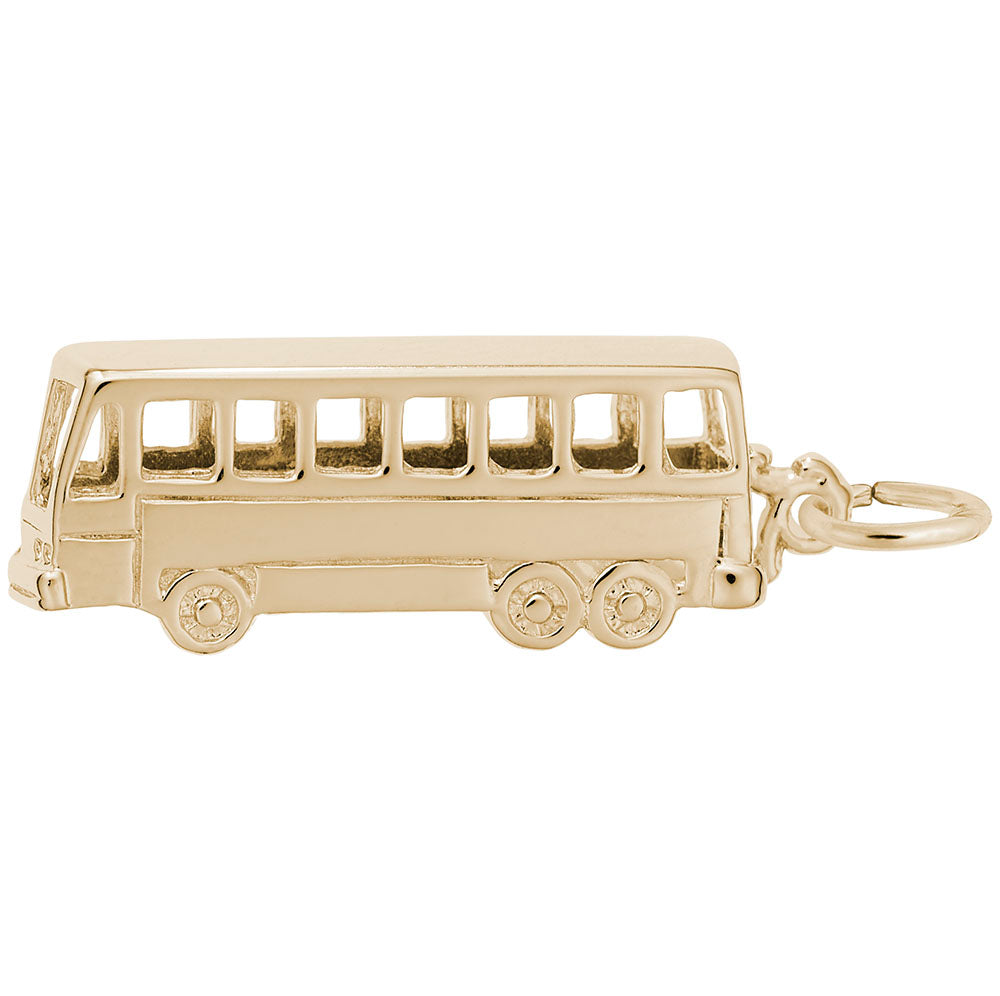 Charming Bus Pendant - Unique Transportation Jewelry for All 3043