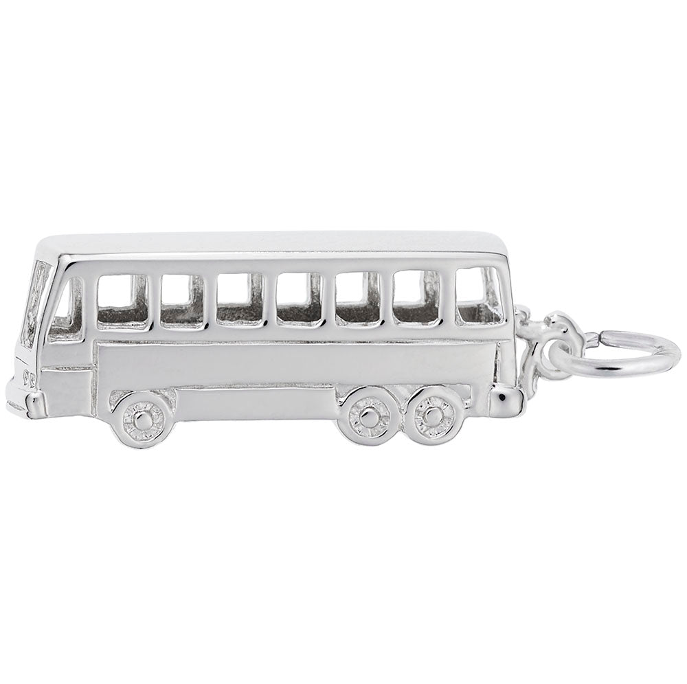 Charming Bus Pendant - Unique Transportation Jewelry for All 3043