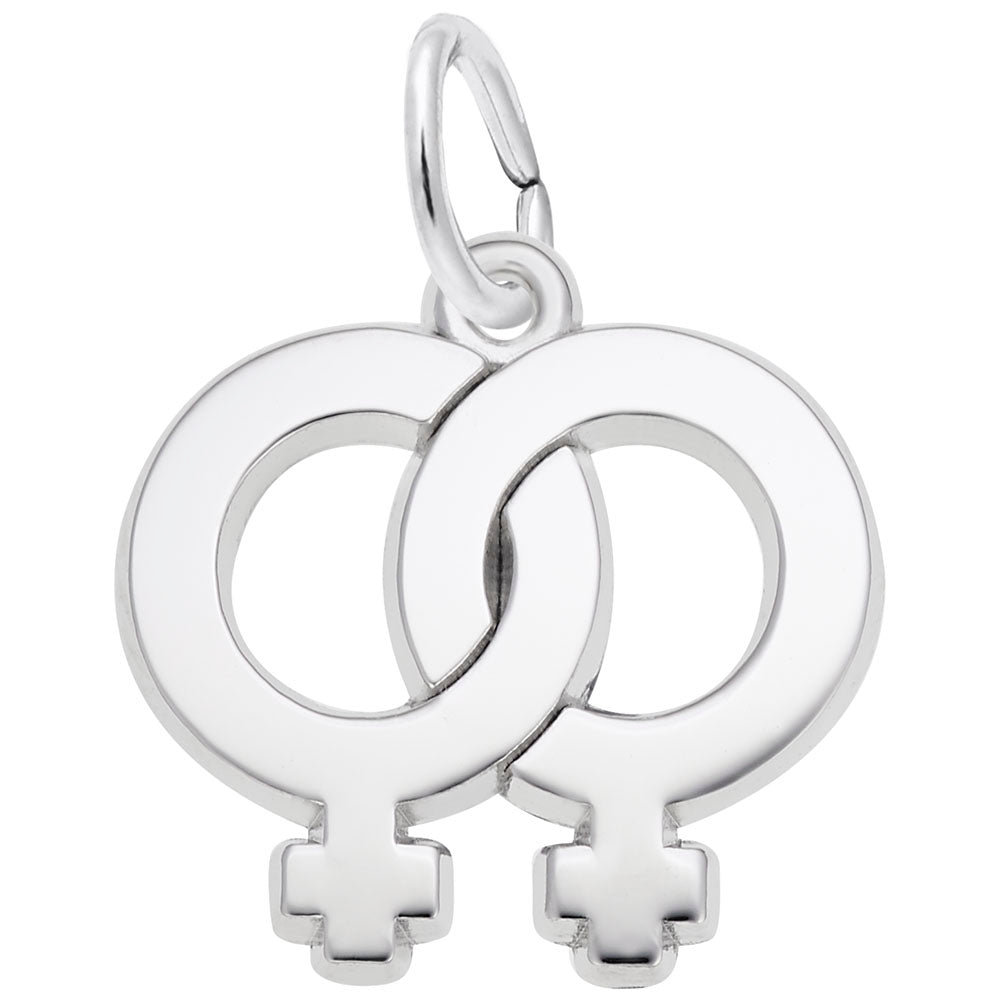 Female Twins Charm - Celebrate Sisterhood & Family Bonds 3053