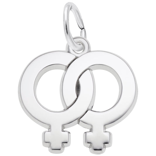 Female Twins Charm - Celebrate Sisterhood & Family Bonds 3053