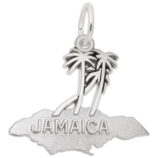 Jamaica Palms Charm - Tropical Island Jewelry for Travel Lovers 3112