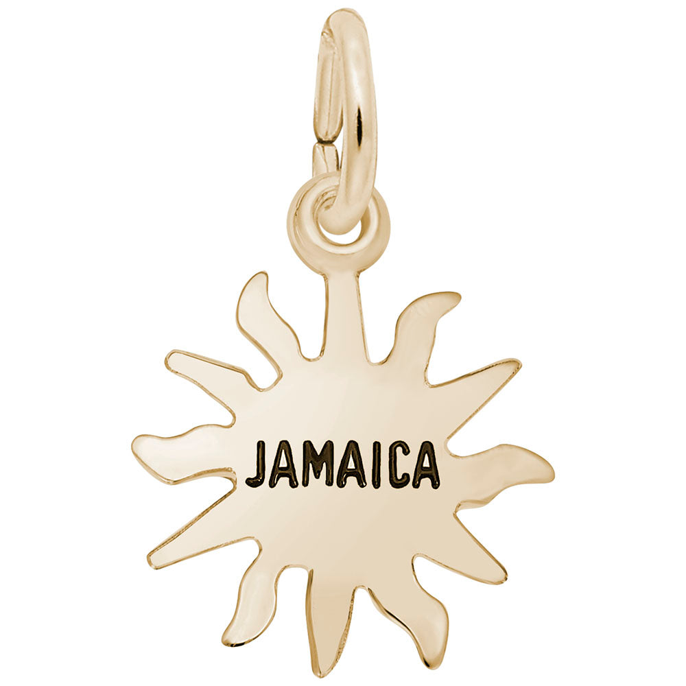 Jamaica Sun Small Charm - Tropical Island Travel Jewelry Gift 3118