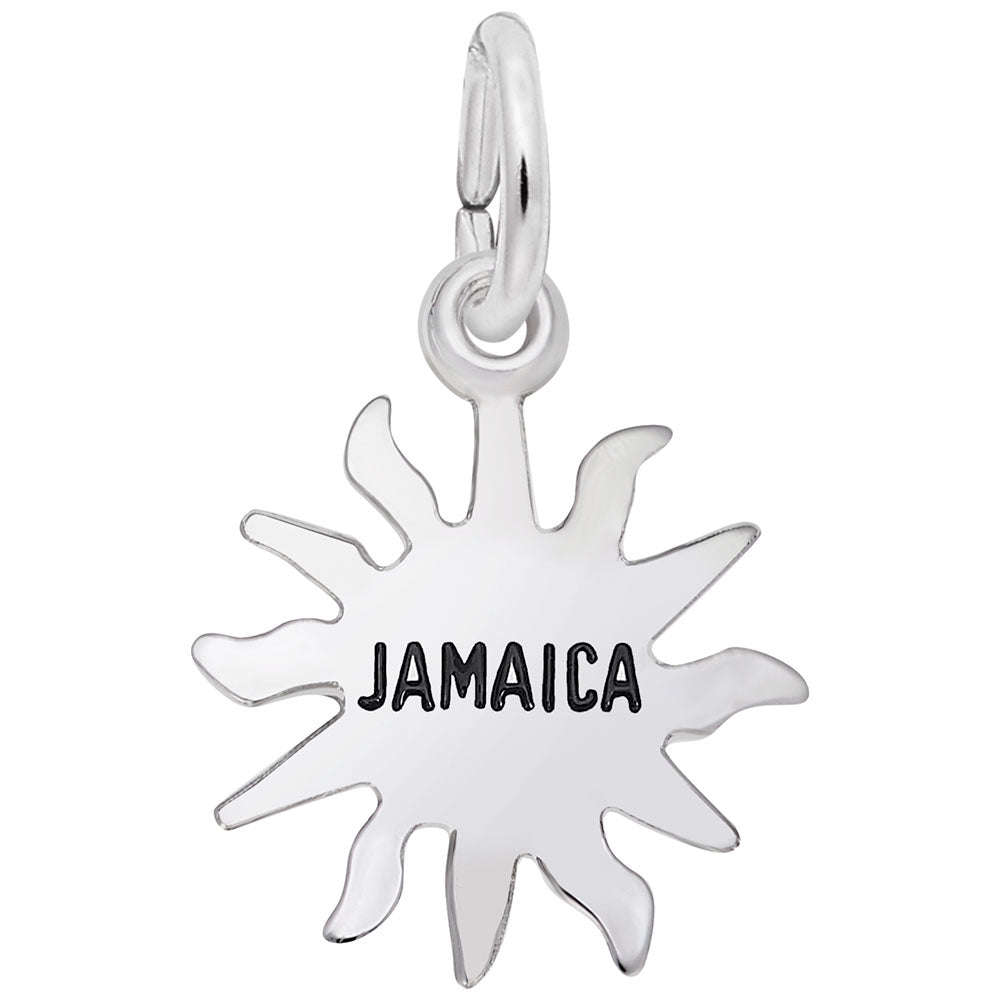 Jamaica Sun Small Charm - Tropical Island Travel Jewelry Gift 3118