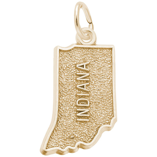 Indiana Map Charm - Travel Souvenir Jewelry for Adventure Lovers 3130
