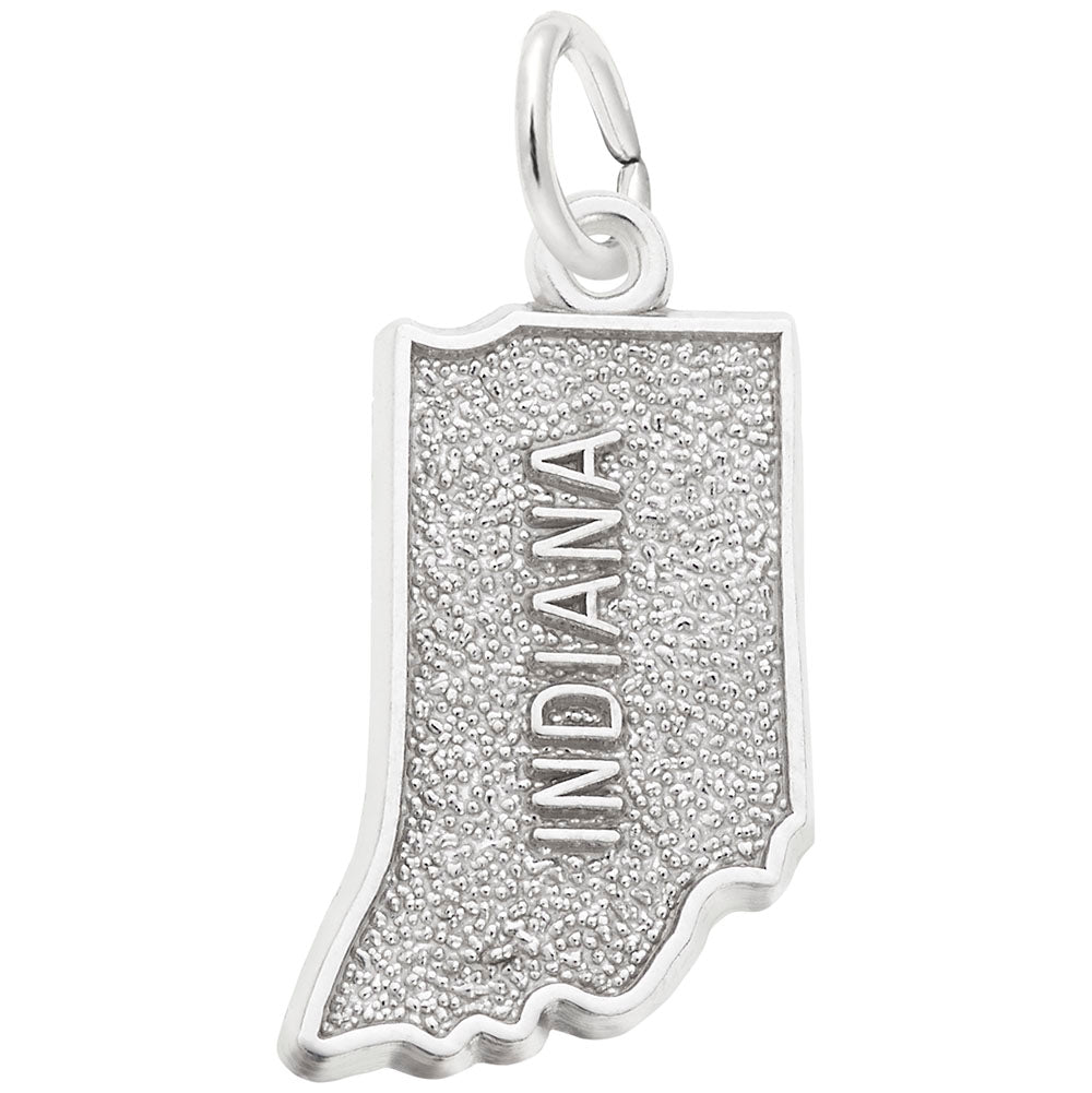 Indiana Map Charm - Travel Souvenir Jewelry for Adventure Lovers 3130