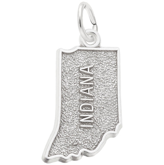 Indiana Map Charm - Travel Souvenir Jewelry for Adventure Lovers 3130