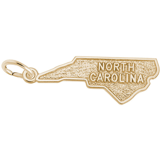 North Carolina Map Charm - Travel Souvenir Jewelry for Adventurers 3131