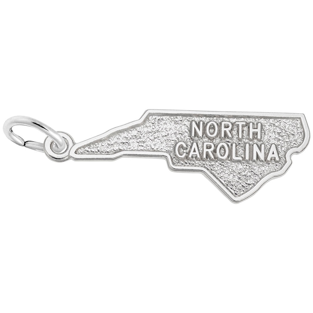 North Carolina Map Charm - Travel Souvenir Jewelry for Adventurers 3131