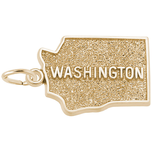 Washington Map Charm - Travel Souvenir Jewelry for Adventurers 3132