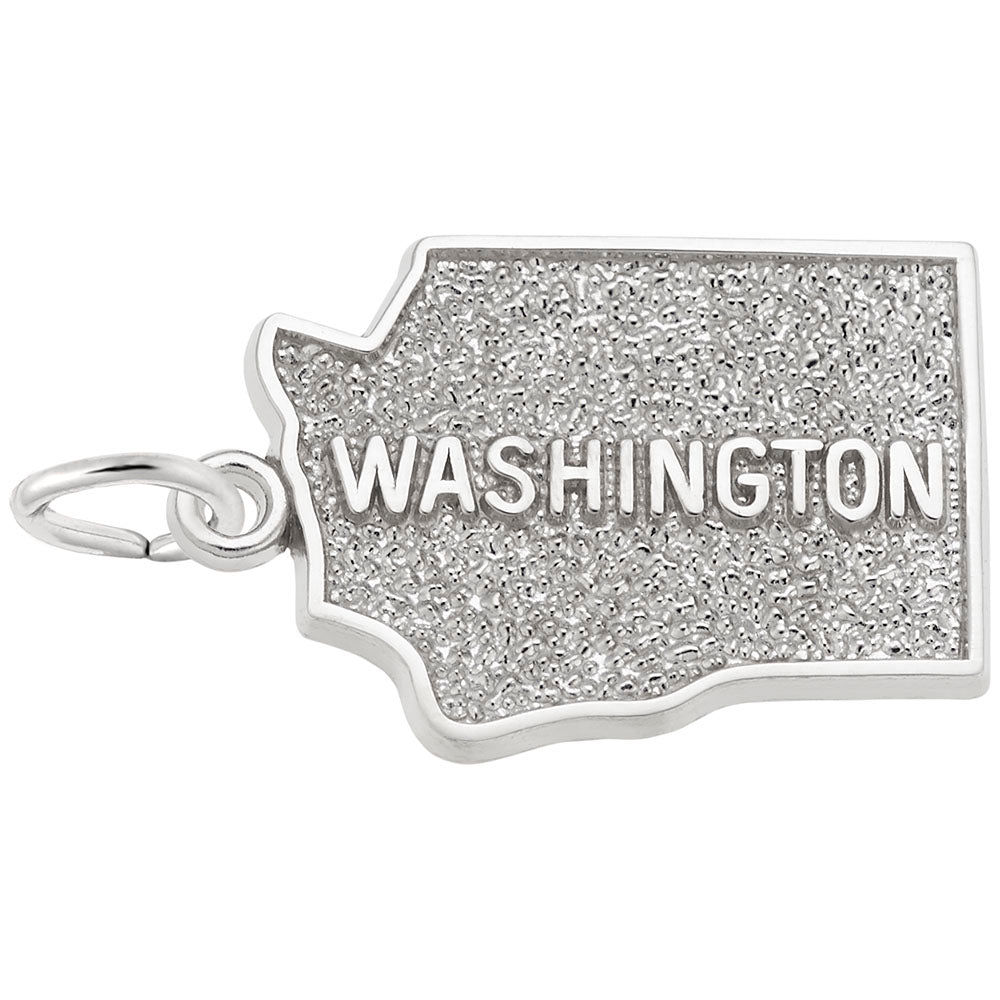 Washington Map Charm - Travel Souvenir Jewelry for Adventurers 3132
