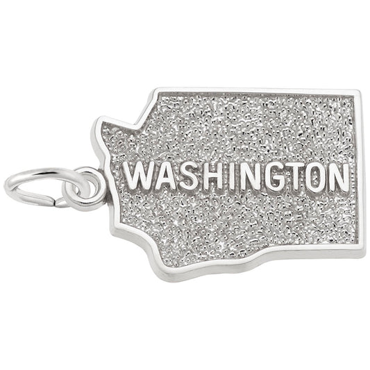 Washington Map Charm - Travel Souvenir Jewelry for Adventurers 3132