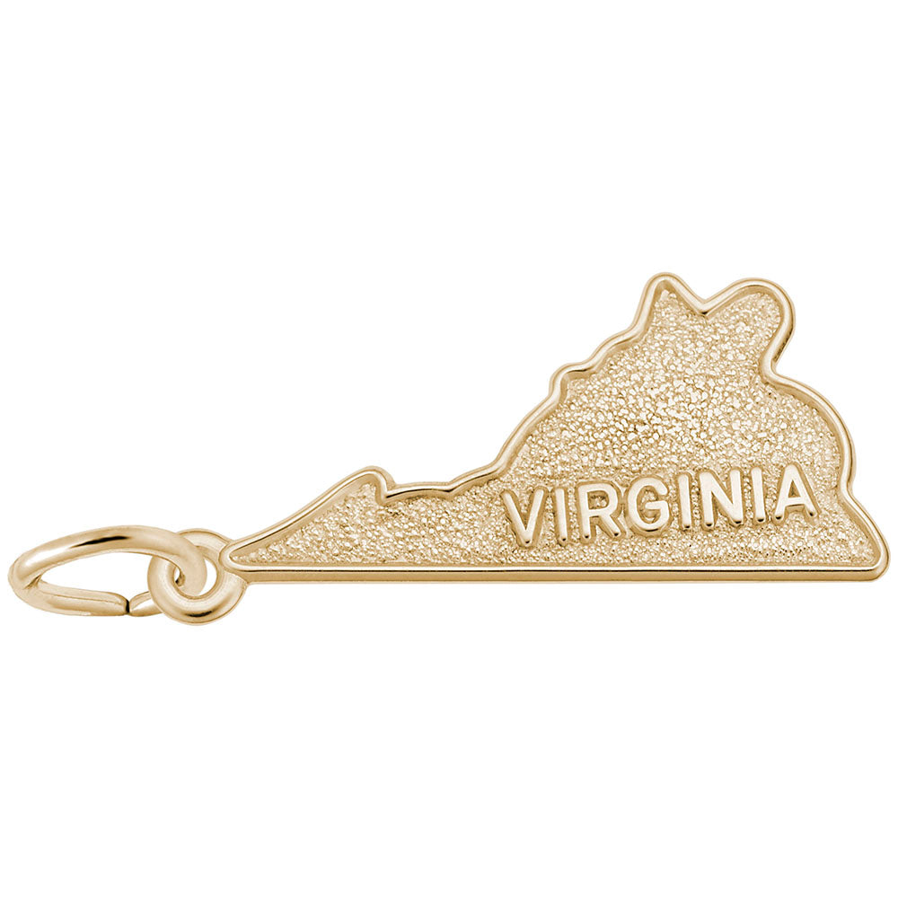 Virginia Map Charm - Travel Souvenir Jewelry for Adventurers 3133
