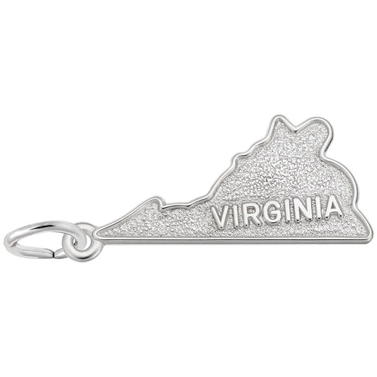 Virginia Map Charm - Travel Souvenir Jewelry for Adventurers 3133