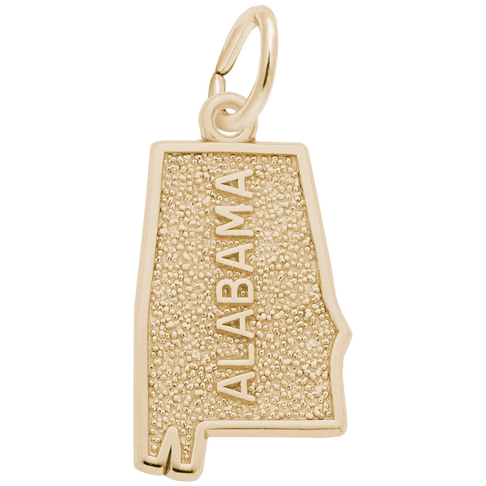 Alabama Map Charm - Travel Souvenir Jewelry for Adventure Lovers 3134