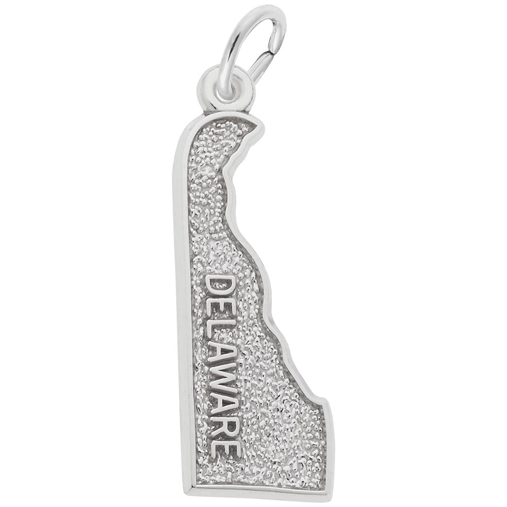 Delaware Map Charm - Travel Souvenir Jewelry for Adventurers 3135