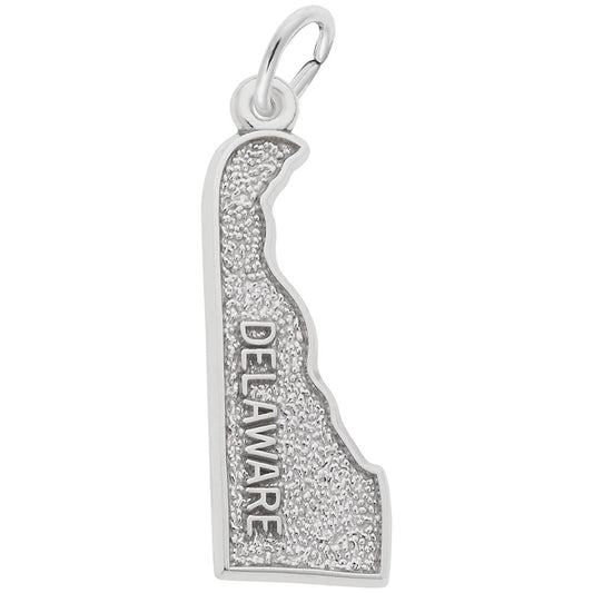 Delaware Map Charm - Travel Souvenir Jewelry for Adventurers 3135