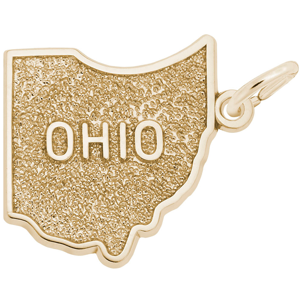 Ohio Map Charm - Travel Souvenir Jewelry for Ohio Lovers 3136