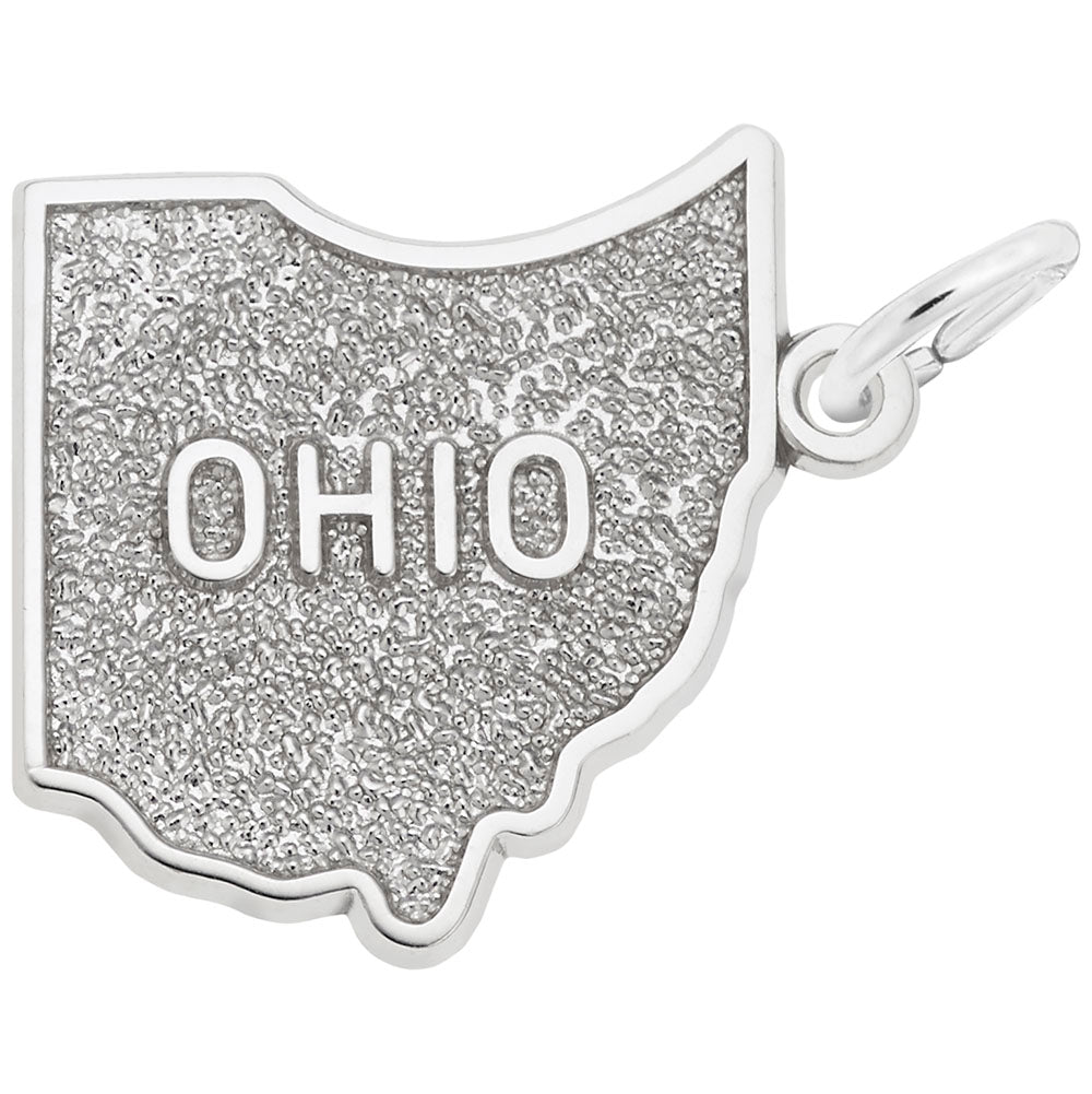 Ohio Map Charm - Travel Souvenir Jewelry for Ohio Lovers 3136