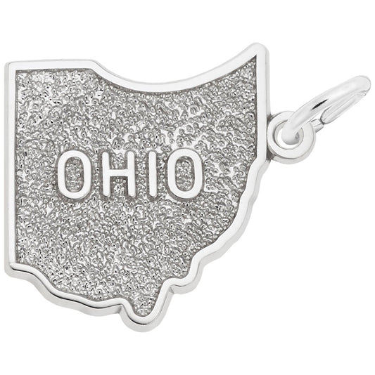 Ohio Map Charm - Travel Souvenir Jewelry for Ohio Lovers 3136